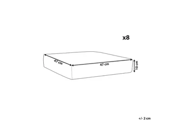 Putevar Italy Grå - Grå - Hagemøbler & utemiljø - Øvrig hagemøbler - Tilbehør hagemøbler - Møbeltrekkpakker