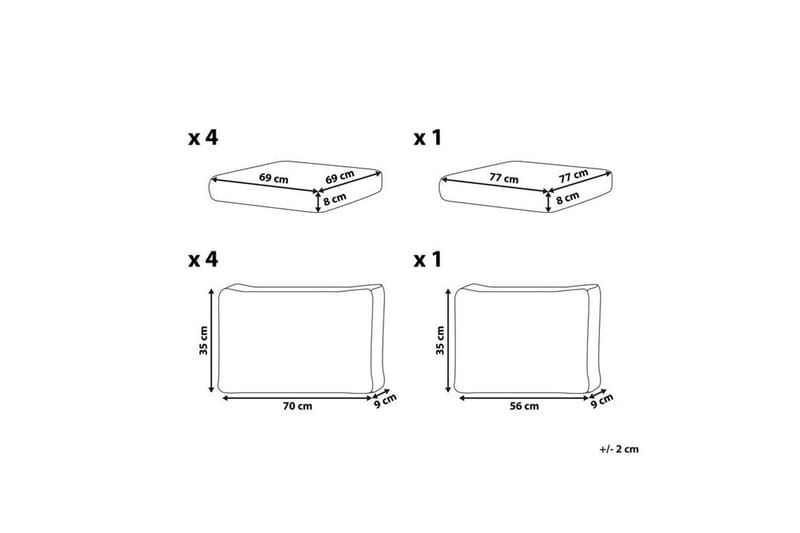 Putevar Messina Hvit - Hvit - Hagemøbler & utemiljø - Øvrig hagemøbler - Tilbehør hagemøbler - Møbeltrekkpakker