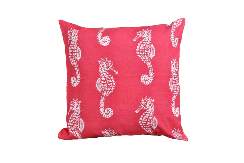 Putevar Seahorse 50X50 Cyklamen/Hvit - Putetrekk