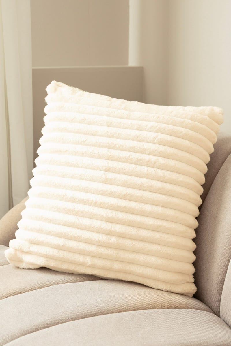 Pyntepute Stripe 50x50 cm - Crème - Tekstiler & tepper - Pute & putetrekk - Pynteputer