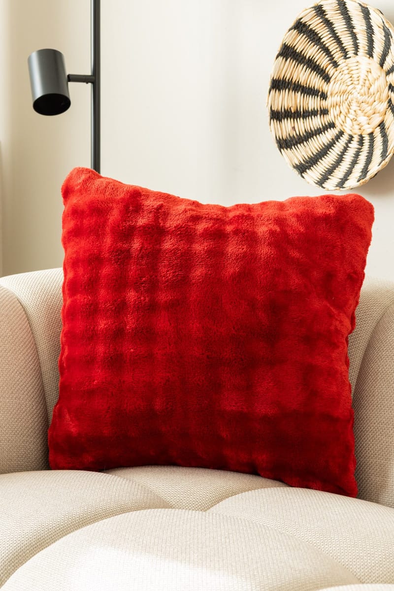 Pyntepute Pom Pom 50x50 cm - Rød - Tekstiler & tepper - Pute & putetrekk - Pynteputer