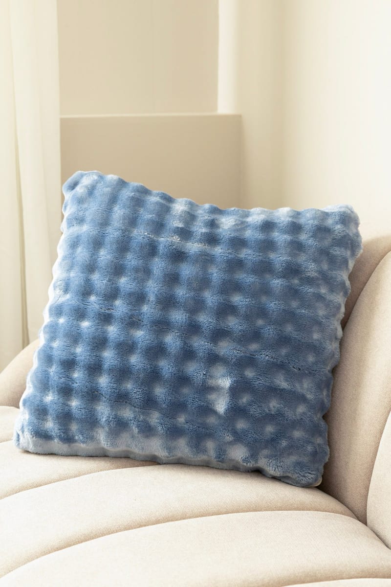 Pyntepute Pom Pom 50x50 cm - Blå - Tekstiler & tepper - Pute & putetrekk - Pynteputer
