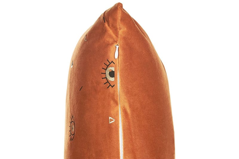 Pynteputer Aeonium sett av 2 Oransje/svart - Oransje/svart - Tekstiler & tepper - Pute & putetrekk - Pynteputer