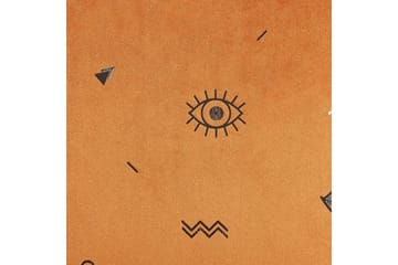 Pynteputer Aeonium sett av 2 Oransje/svart - Oransje/svart - Tekstiler & tepper - Pute & putetrekk - Pynteputer