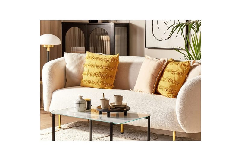 Pynteputer Agastache sett av 2 Gul - Gul - Tekstiler & tepper - Pute & putetrekk - Pynteputer