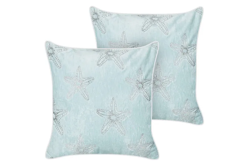 Pynteputer Ceramium sett med 2 Blå/Hvit, Blå/Hvit