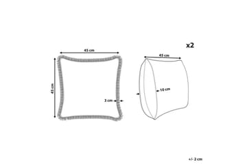 Pynteputer Filix sett á 2 - Tekstiler & tepper - Pute & putetrekk - Pynteputer