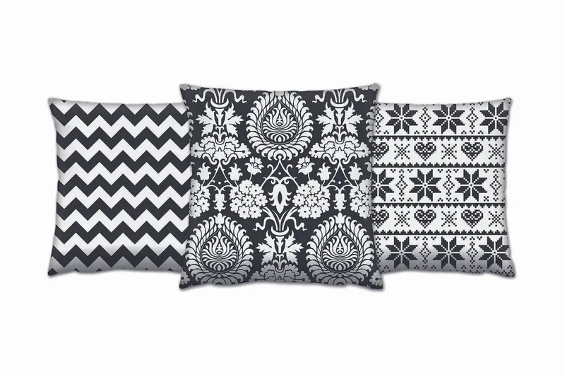 Gravel Pute 43x43 cm 3-pack, Multi