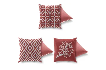 Gravel Pute 43x43 cm 3-pack - Multi - Tekstiler & tepper - Pute & putetrekk - Pynteputer