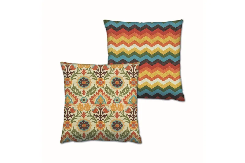 Gravel Pute 43x43 cm 2-pack, Multi