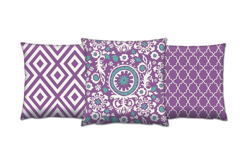 Gravel Pute 43x43 cm 3-pack, Multi