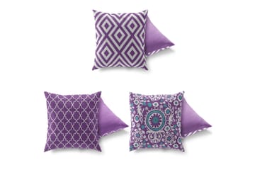 Gravel Pute 43x43 cm 3-pack - Multi - Tekstiler & tepper - Pute & putetrekk - Pynteputer