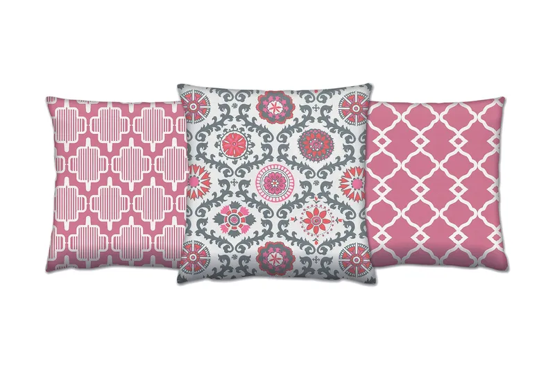 Gravel Pute 43x43 cm 3-pack, Multi