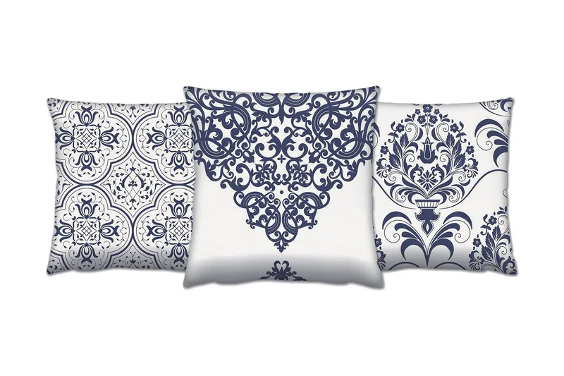 Gravel Pute 43x43 cm 3-pack, Multi