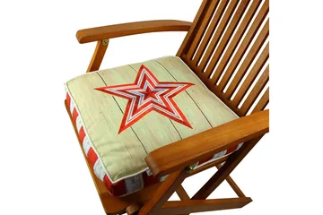 Gravel Pute 42x42 cm - Rød/Hvit - Tekstiler & tepper - Pute & putetrekk - Pynteputer