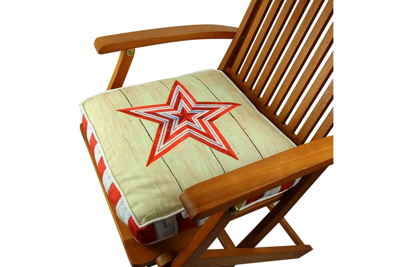 Gravel Pute 42x42 cm - Rød/Hvit - Tekstiler & tepper - Pute & putetrekk - Pynteputer