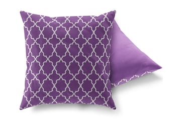 Gravel Pute 43x43 cm - Lila/Hvit - Tekstiler & tepper - Pute & putetrekk - Pynteputer