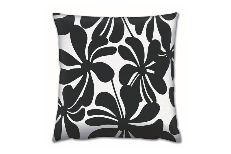 Gravel Pute 43x43 cm, Svart/Hvit