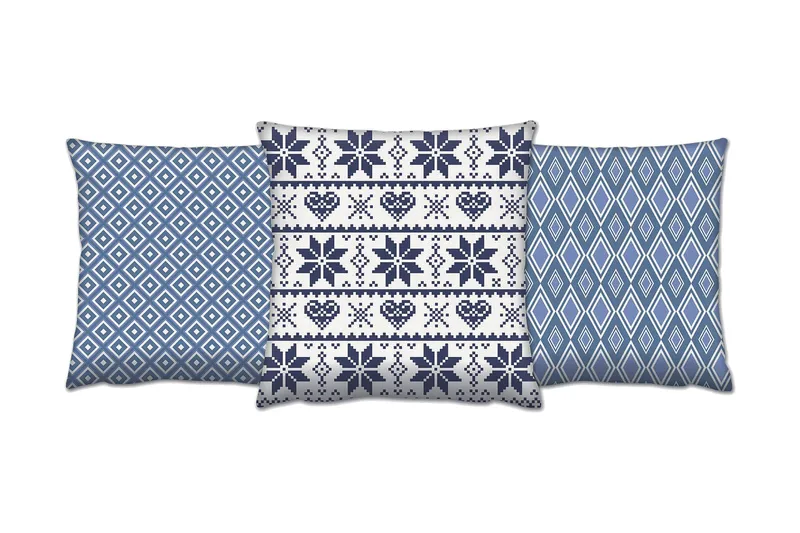 Gravel Pute 43x43 cm 3-pack, Multi