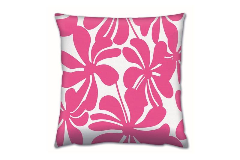 Gravel Pute 43x43 cm, Rosa/Hvit