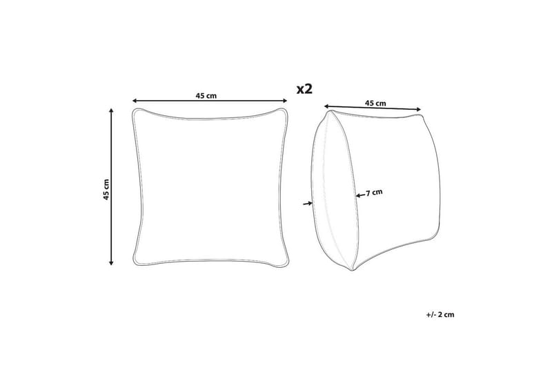 Pynteputer Gynura sett med 2 - Tekstiler & tepper - Pute & putetrekk - Pute utendørs