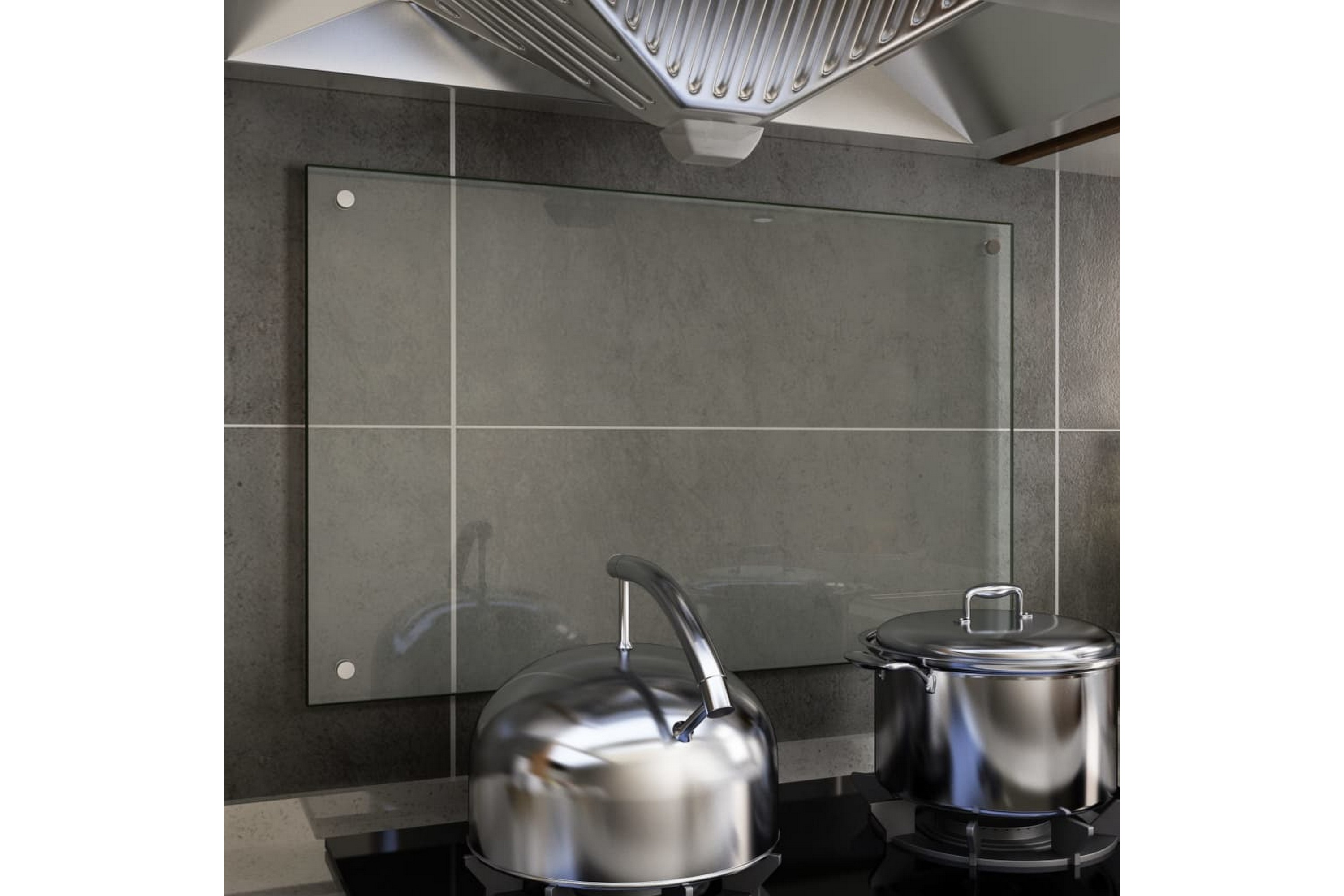 Be Basic Kjøkkenplate gjennomsiktig 80x50 cm herdet glass - Gjennomsiktig