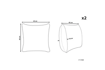 Pynteputer Leroy sett med 2 - Tekstiler & tepper - Pute & putetrekk - Pynteputer