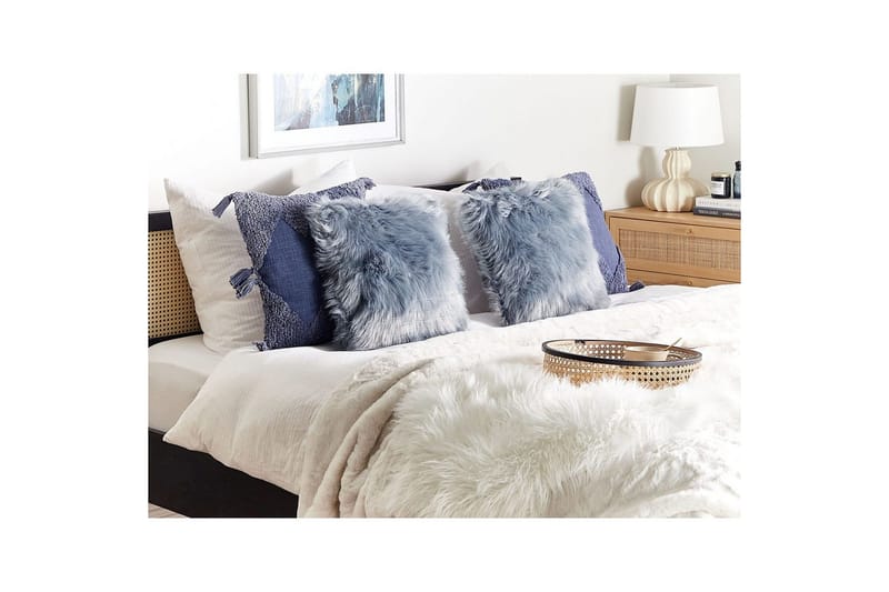 Pynteputer Lubha sett med 2 Blå/grå - Blå/grå - Tekstiler & tepper - Pute & putetrekk - Pynteputer