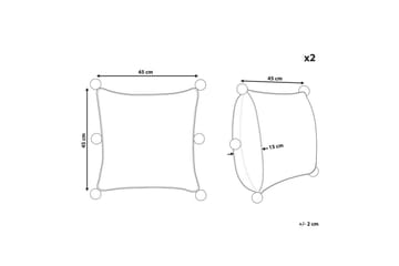 Pynteputer Ocotea sett av 2 - Tekstiler & tepper - Pute & putetrekk - Pynteputer