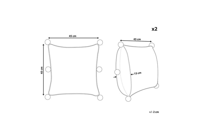 Pynteputer Ocotea sett av 2 - Tekstiler & tepper - Pute & putetrekk - Pynteputer