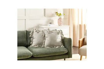 Pynteputer Olearia sett av 2 Beige - Beige - Tekstiler & tepper - Pute & putetrekk - Pynteputer