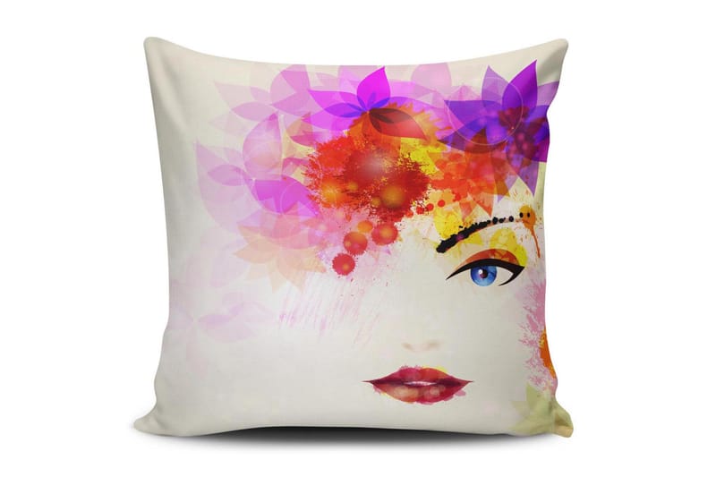 Pute Cushion Love 45x45 cm - Flerfarget - Pynteputer