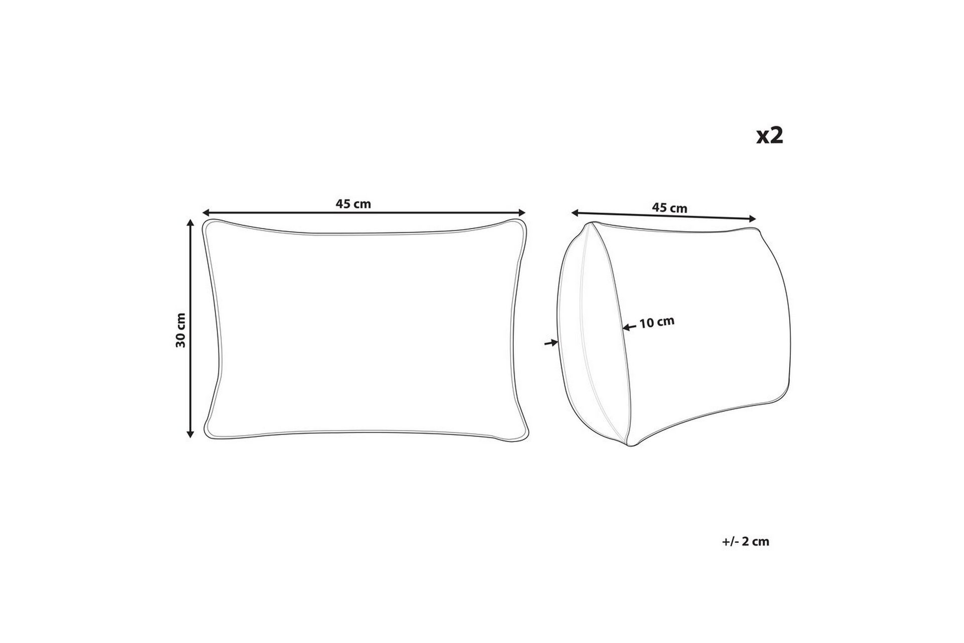 Pynteputer Sassafras sett med 2 stk. Hvit - Hvit - Tekstiler & tepper - Pute & putetrekk - Pynteputer