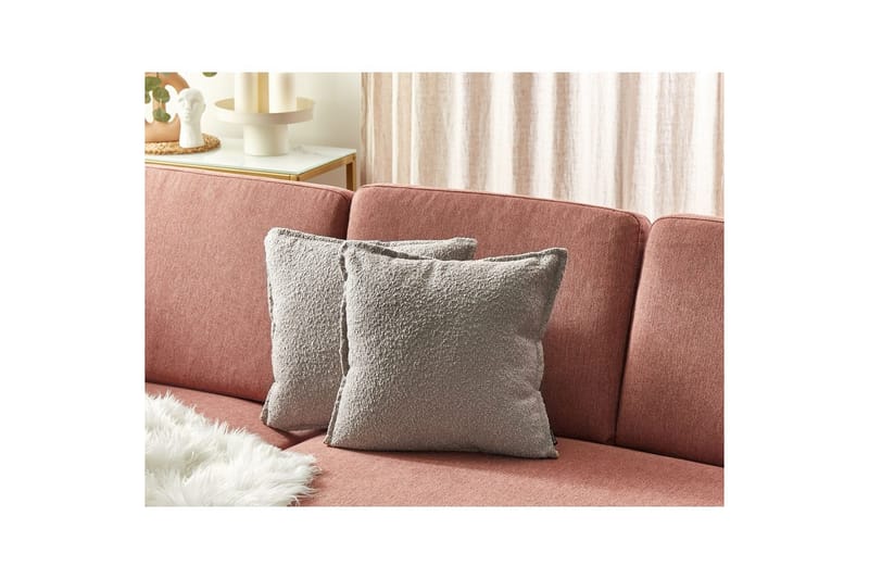 Pynteputer Senecia sett av 2 Beige - Beige - Tekstiler & tepper - Pute & putetrekk - Pynteputer