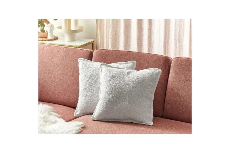 Pynteputer Senecia sett av 2 Hvit - Hvit - Tekstiler & tepper - Pute & putetrekk - Pynteputer