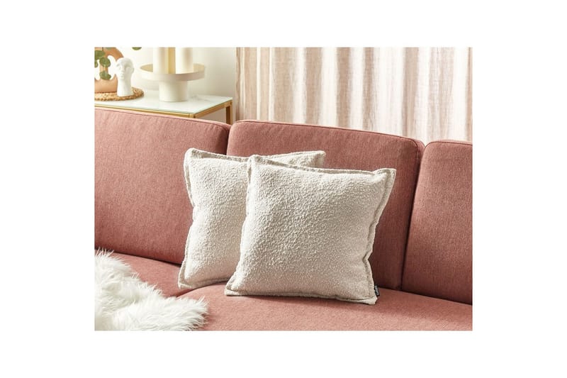 Pynteputer Senecia sett av 2 Lys beige - Lys beige - Tekstiler & tepper - Pute & putetrekk - Pynteputer