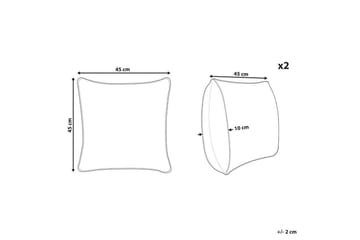 Pynteputer Skimmia sett av 2 - Tekstiler & tepper - Pute & putetrekk - Pynteputer