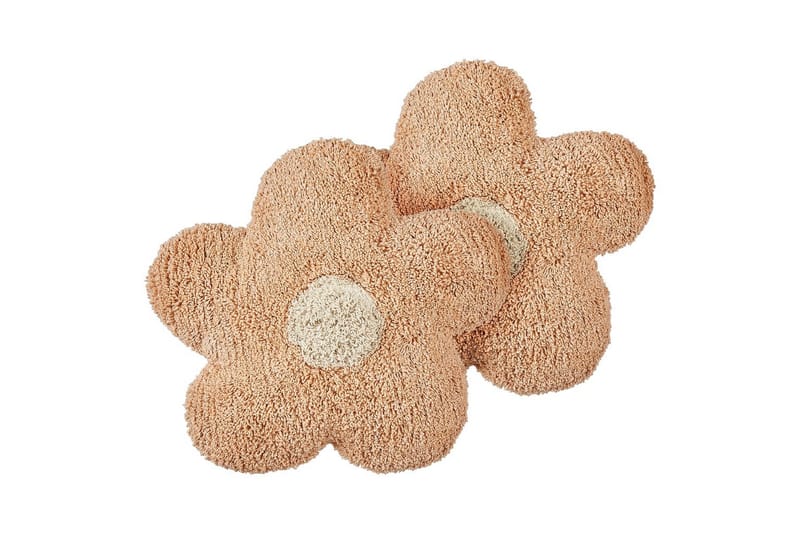 Pynteputer Sorrel sett på 2 Rosa/Beige/Hvit - Rosa/Beige/Hvit - Tekstiler & tepper - Pute & putetrekk - Pynteputer