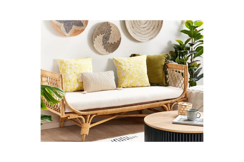 Pynteputer Triteleia sett á 2 Gul/Beige/Gull - Gul/Beige/Gull - Tekstiler & tepper - Pute & putetrekk - Pynteputer