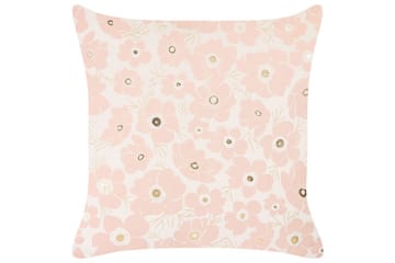 Pynteputer Triteleia sett á 2 Rosa/gull/beige - Rosa/gull/beige - Tekstiler & tepper - Pute & putetrekk - Pynteputer