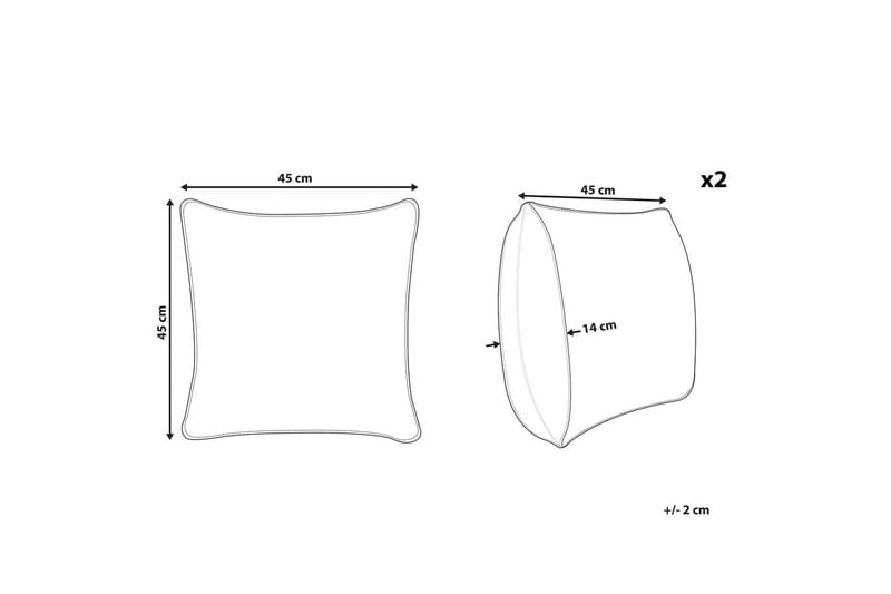Pynteputer Uniola sett på 2 - Tekstiler & tepper - Pute & putetrekk - Pynteputer