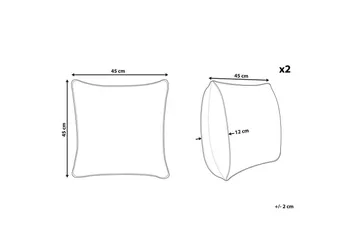 Pynteputer Yoncali sett med 2 - Tekstiler & tepper - Pute & putetrekk - Pynteputer