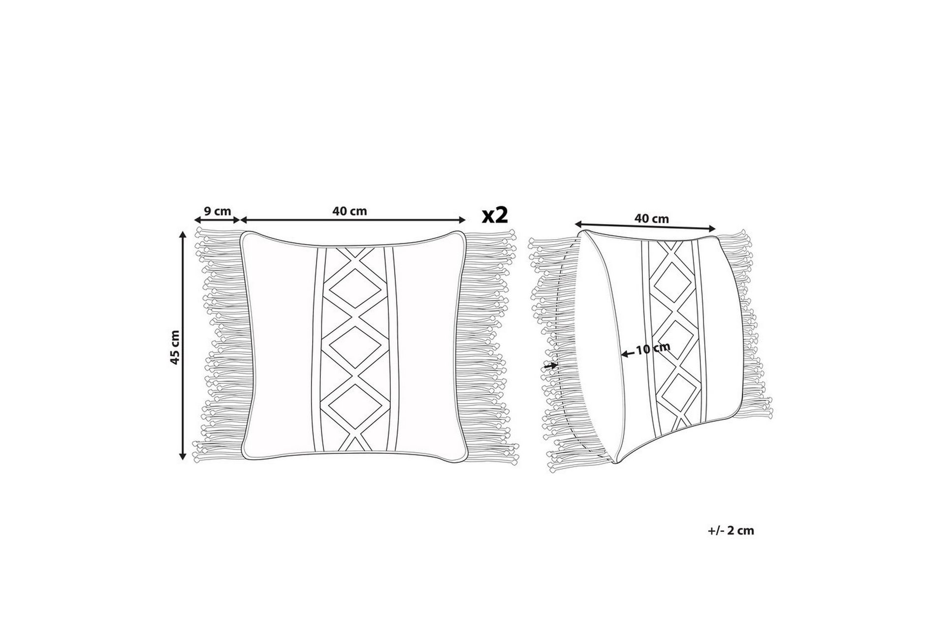 Pynteputer Yortan sett med 2 - Tekstiler & tepper - Pute & putetrekk - Pynteputer