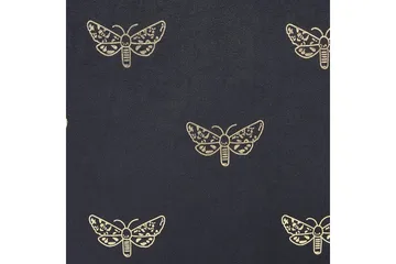 Pynteputer Yuzuri sett med 2 Svart/gull - Svart/gull - Tekstiler & tepper - Pute & putetrekk - Pynteputer