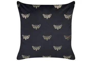 Pynteputer Yuzuri sett med 2 Svart/gull - Svart/gull - Tekstiler & tepper - Pute & putetrekk - Pynteputer