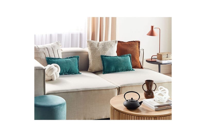 Pynteputer Zinnia sett med 2 Blå, Rektangulær - Blå, Rektangulær - Tekstiler & tepper - Pute & putetrekk - Pynteputer