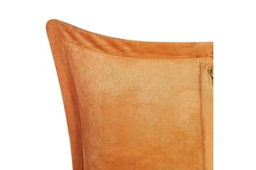 Pynteputer Zinnia sett med 2 Oransje, Firkantet - Oransje, Firkantet - Tekstiler & tepper - Pute & putetrekk - Pynteputer