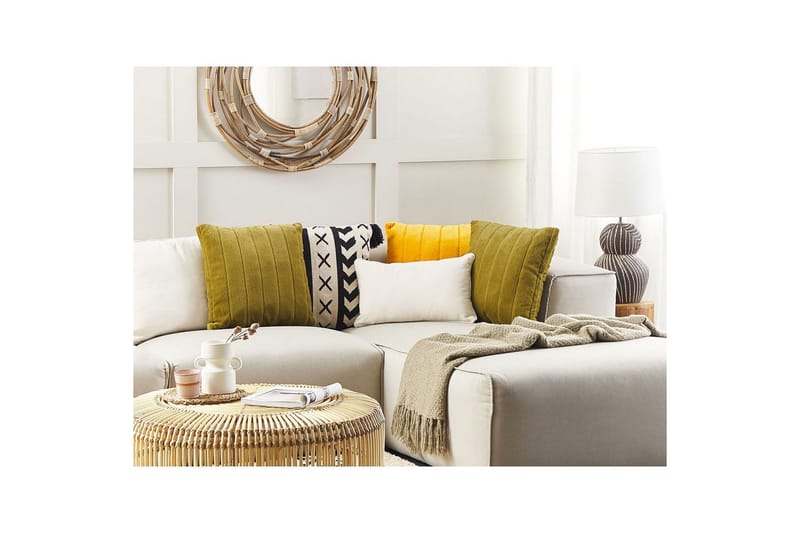 Pynteputer Pumila sett med 2 Grønn - Grønn - Tekstiler & tepper - Pute & putetrekk - Pynteputer