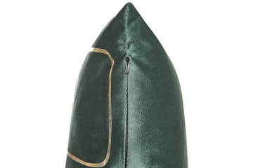 Pynteputer Philodendron sett à 2 Grønn/gull - Grønn/gull - Tekstiler & tepper - Pute & putetrekk - Pynteputer