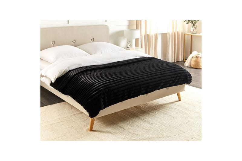Sengeteppe Rakya Svart, 150x200 cm - Svart, 150x200 cm - Tekstiler & tepper - Tepper & pledd